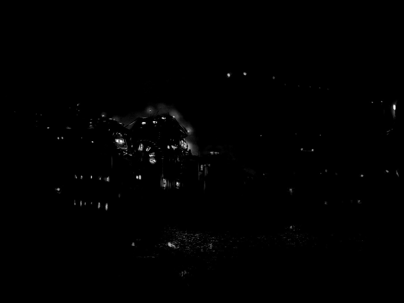 Портовые огни обои