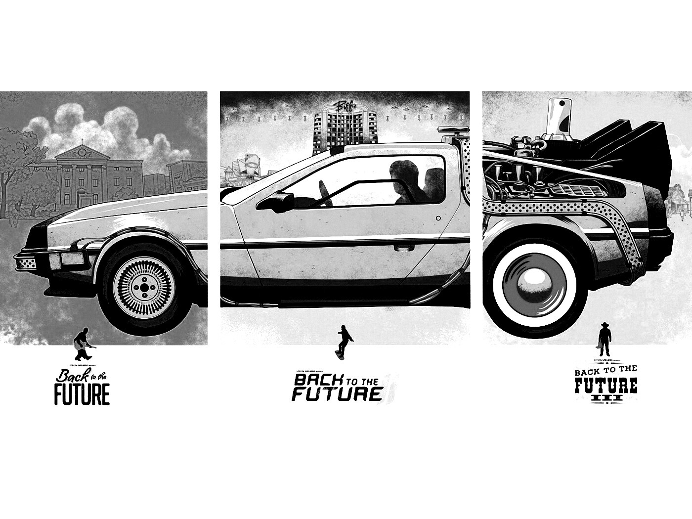 Делориан из Назад в будущее обои
