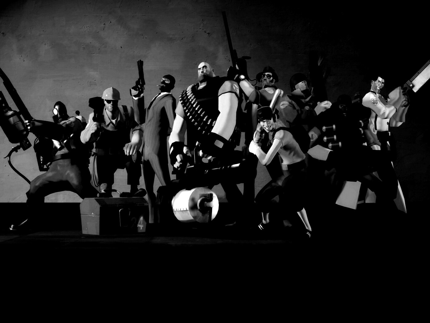 Герои игры Team Fortress 2 обои