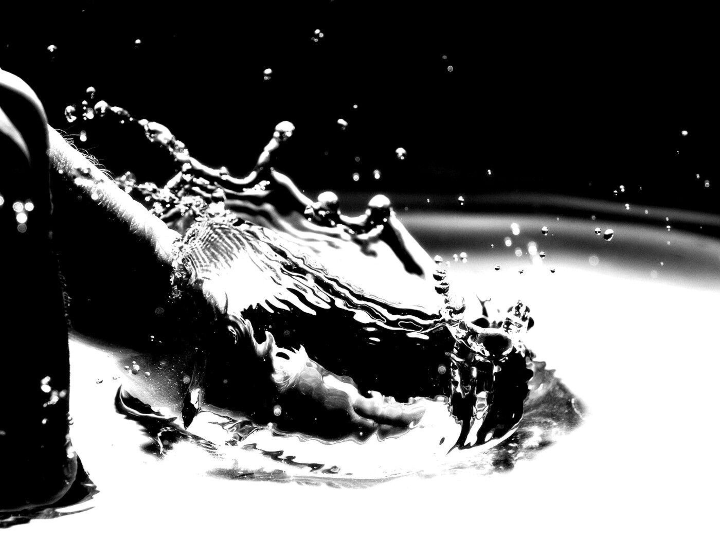 Палец в воде обои