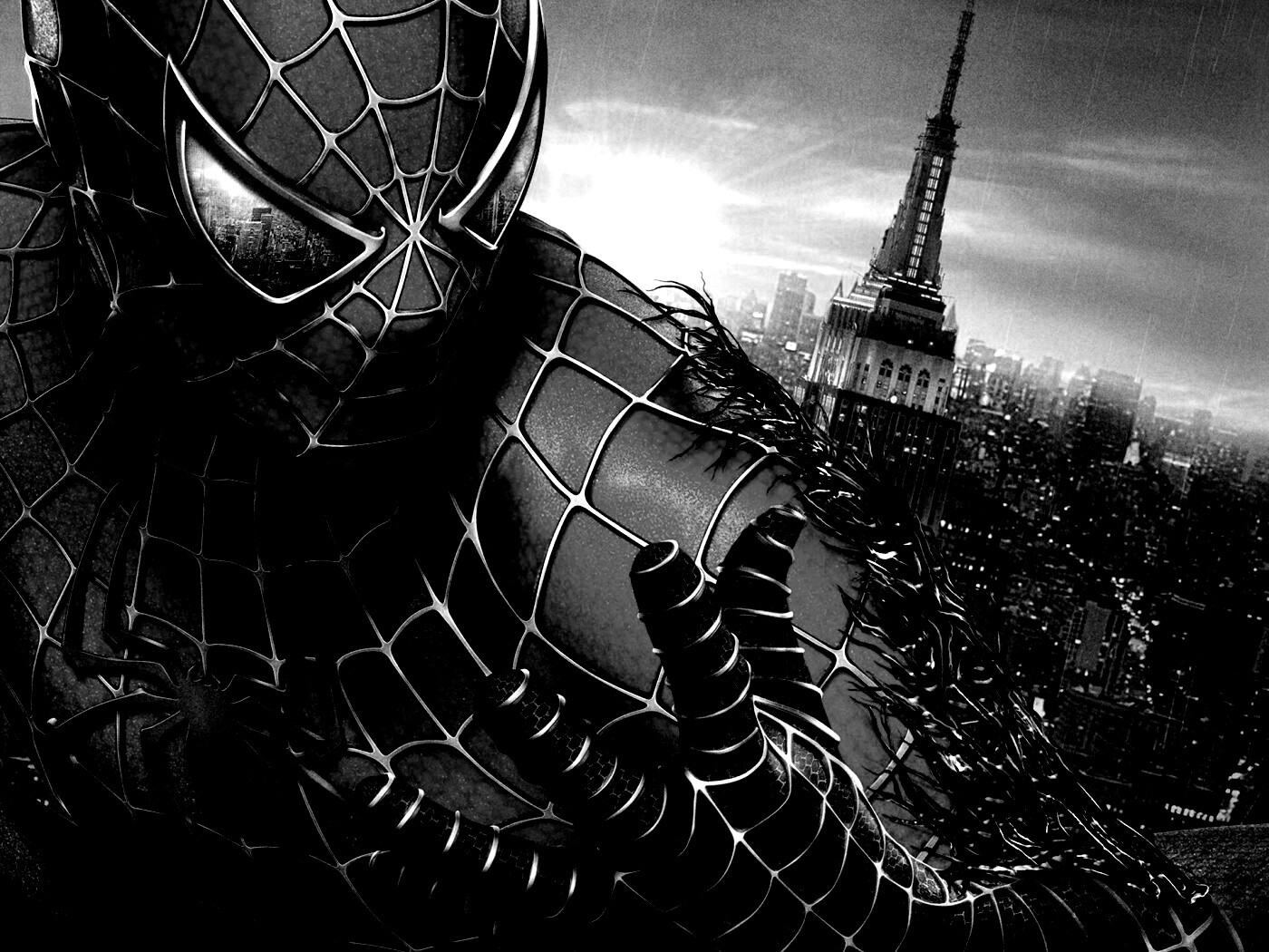 Черный человек-паук обои