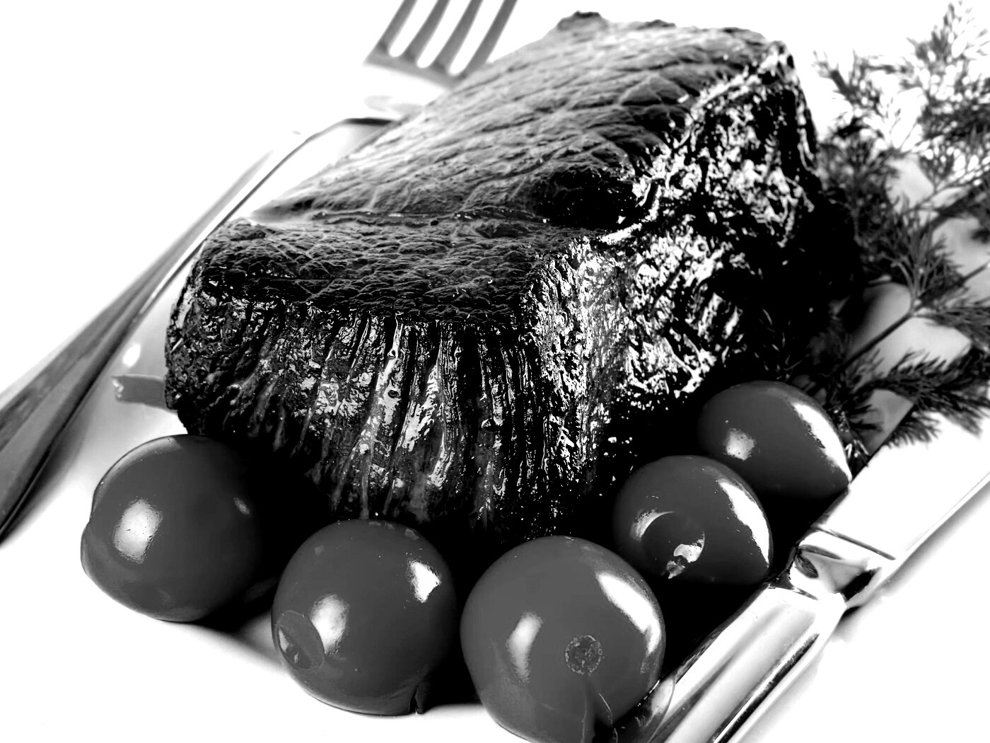 Стейк с помидорами обои