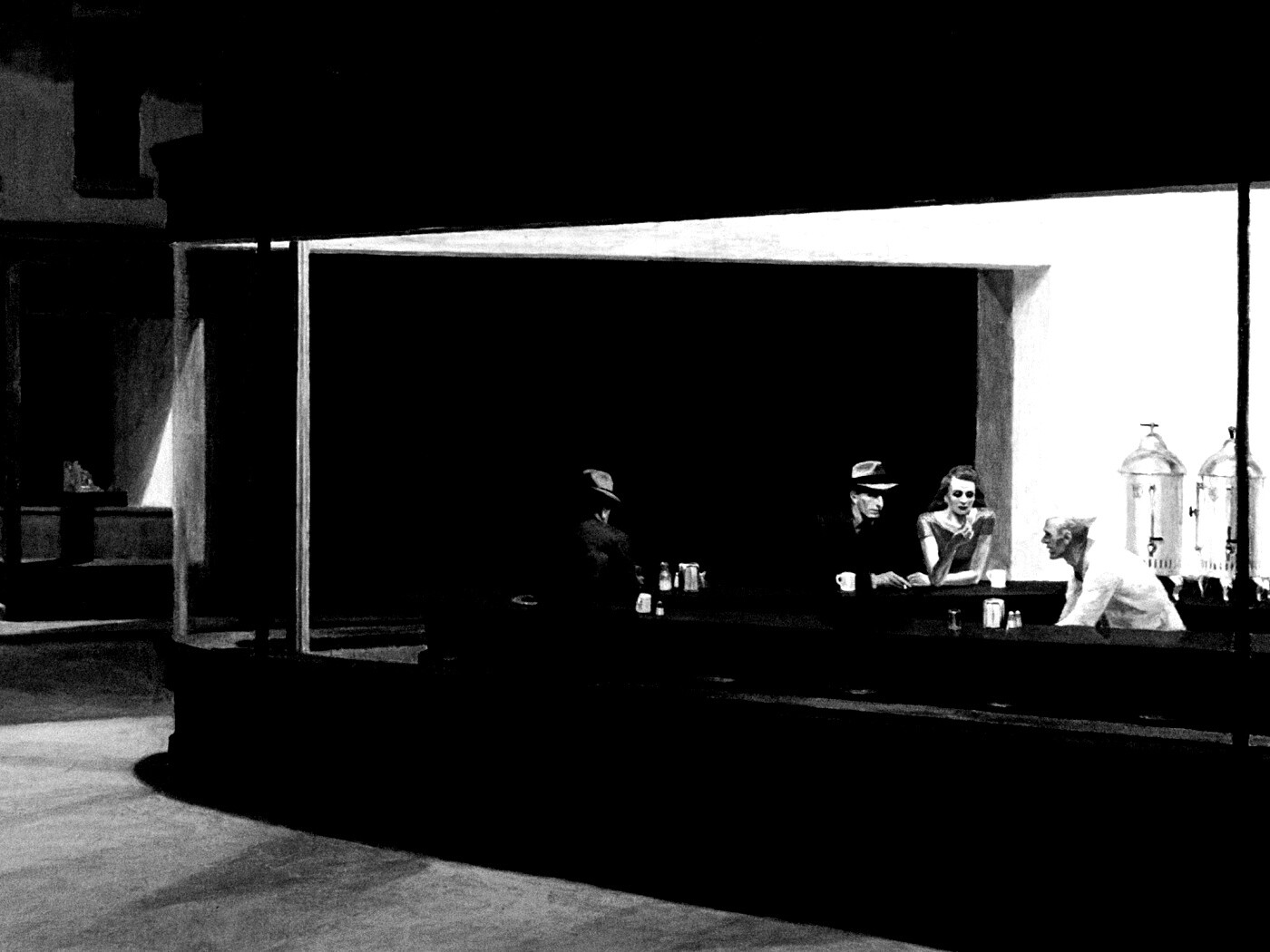 Ночное кафе обои