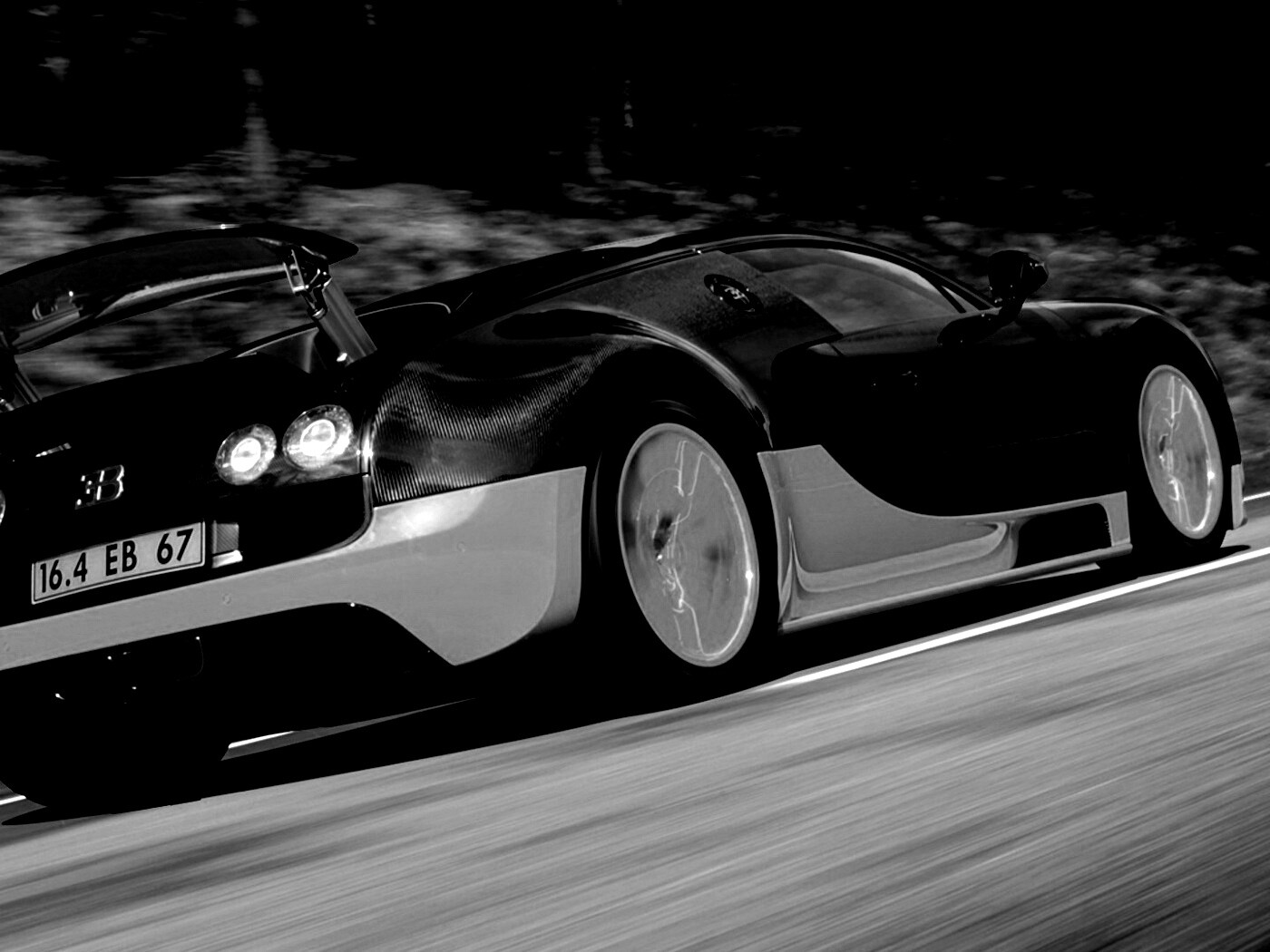 Оранжево-черный Бугатти обои