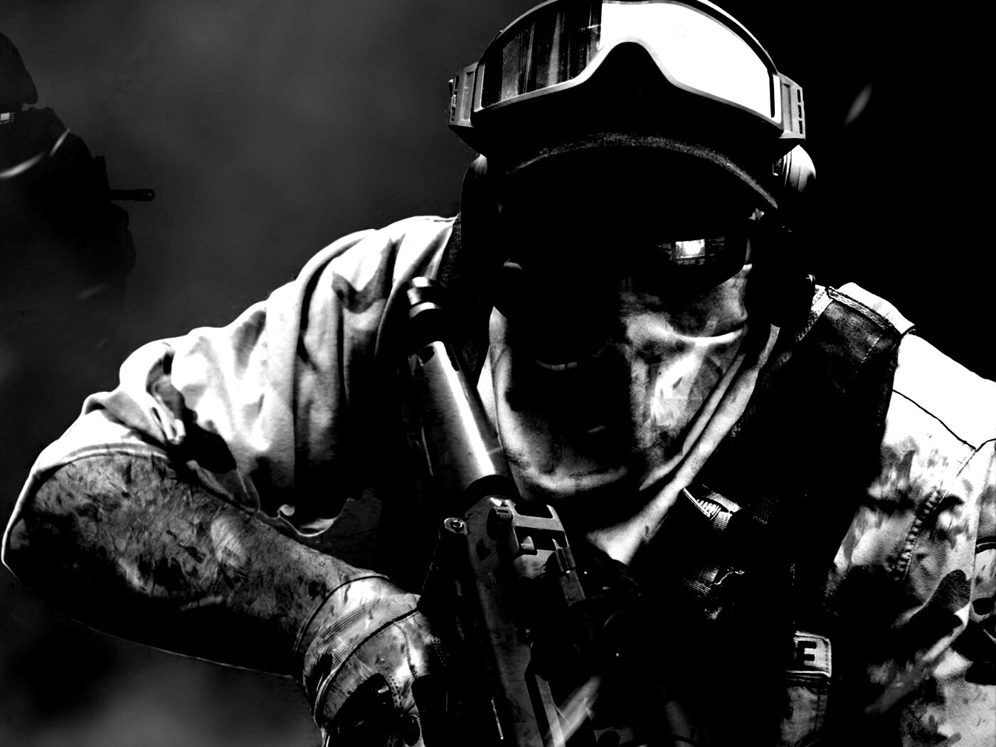 Боец в маске обои