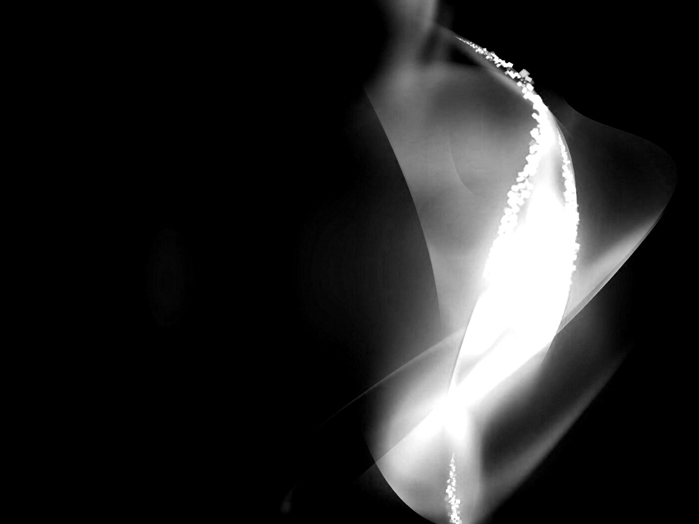 Светящаяся вертикальная волна обои