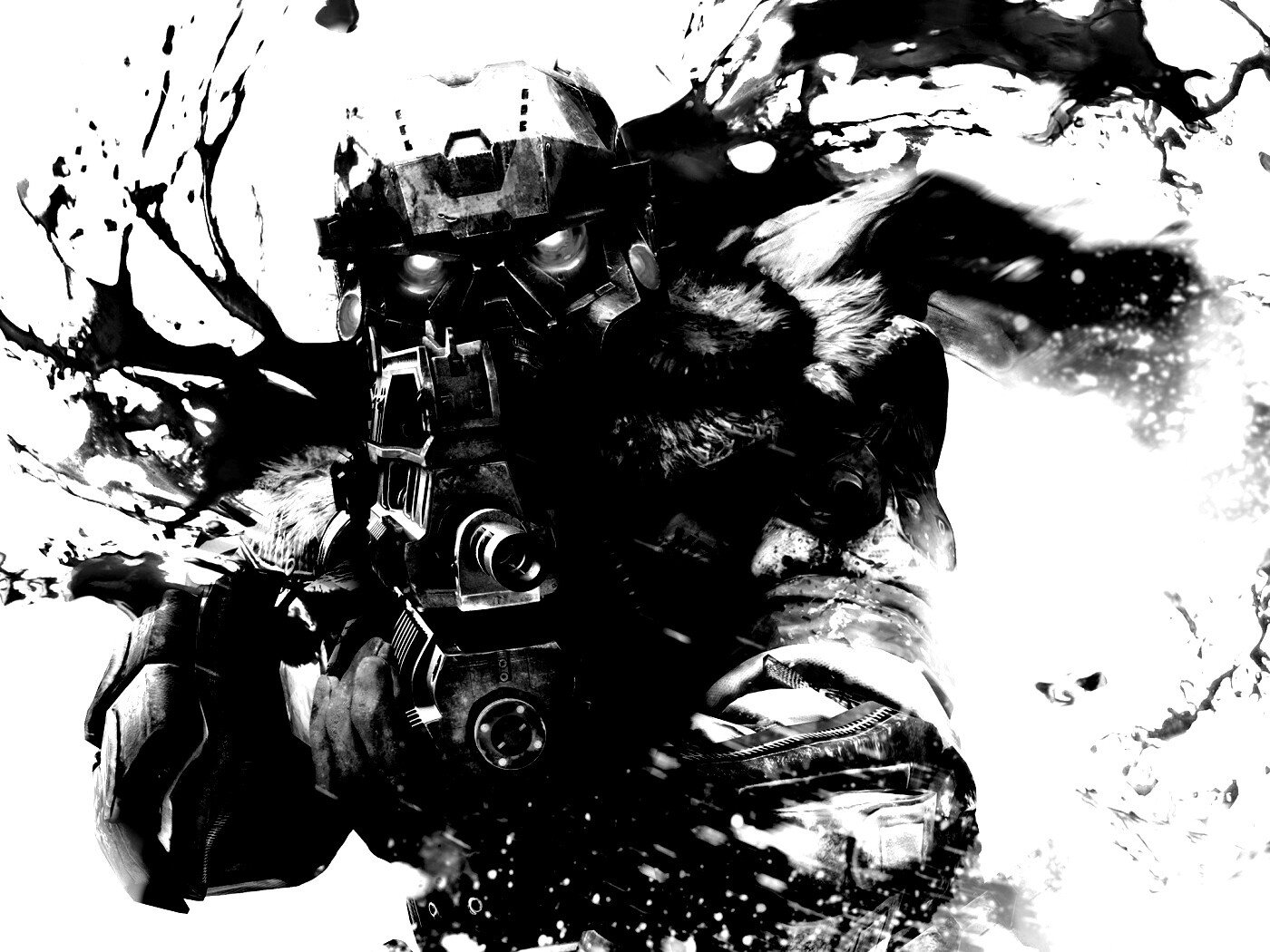 Боец в зимней форме обои