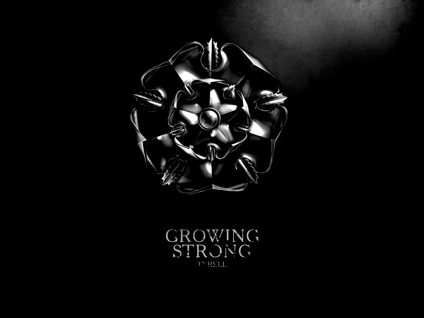 Металлический герб Тиреллов обои