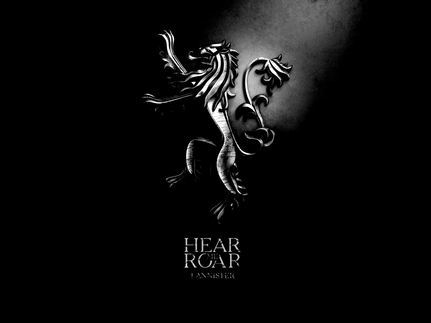 Металлический герб дома Ланнистеров обои