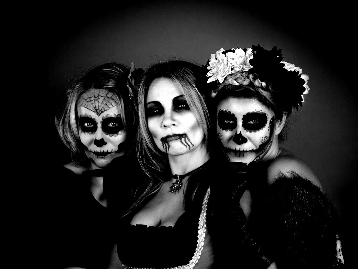 Макияж на хэллоувин обои