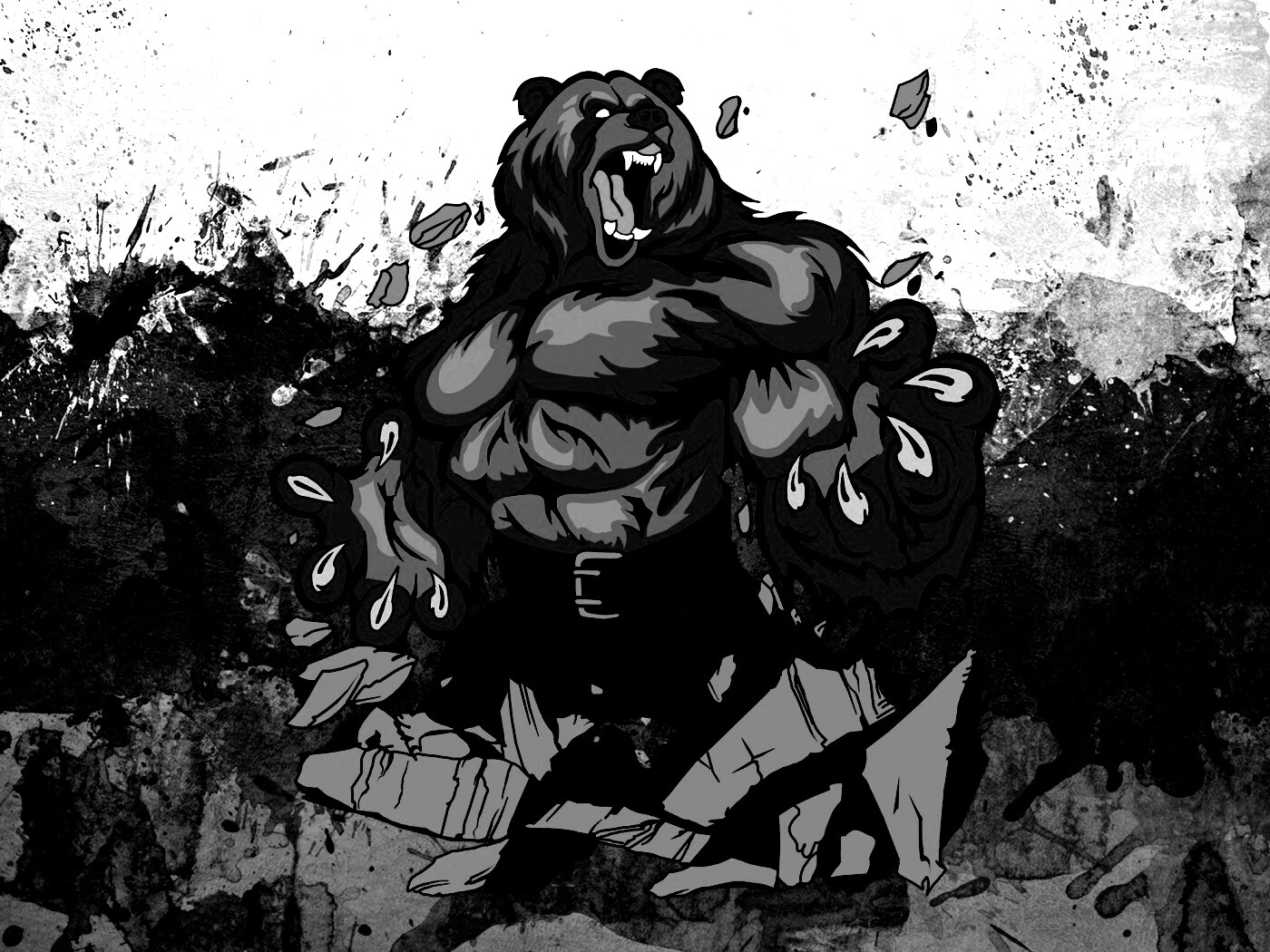 Русский патриотический медведь обои