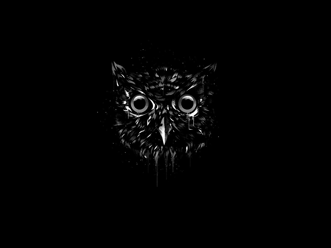 Векторная совиная голова обои