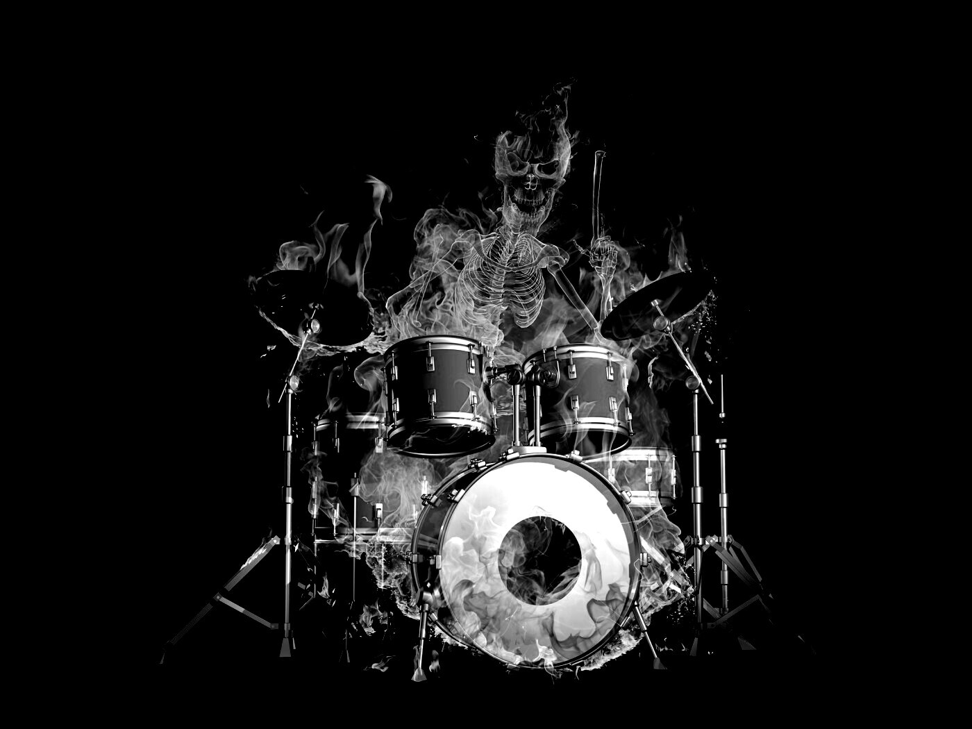 Огненный барабанщик обои