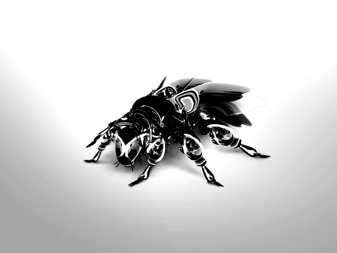 Кибер муха обои