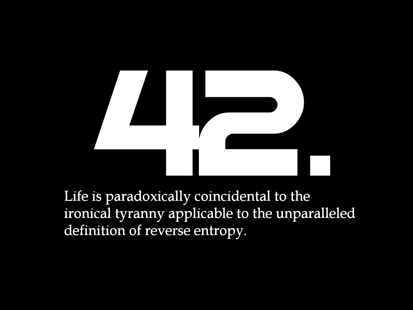 Ответ жизни, вселенной и вообще обои