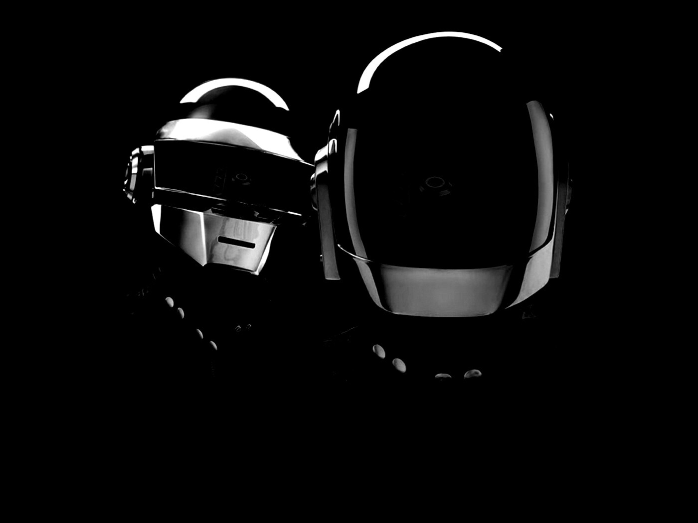 Daft Punk на темном фоне обои