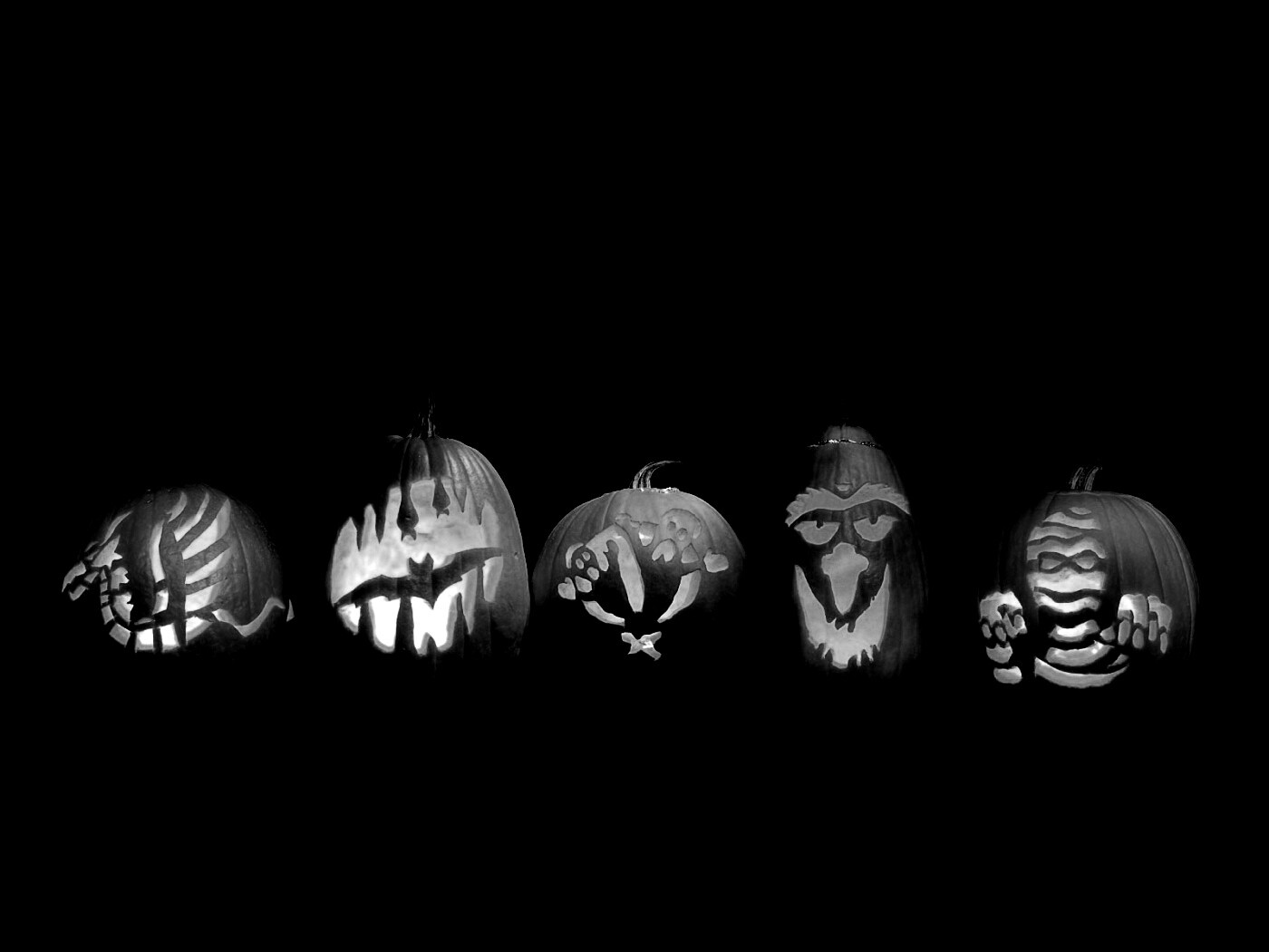 Тыквы на Хэллоуин обои