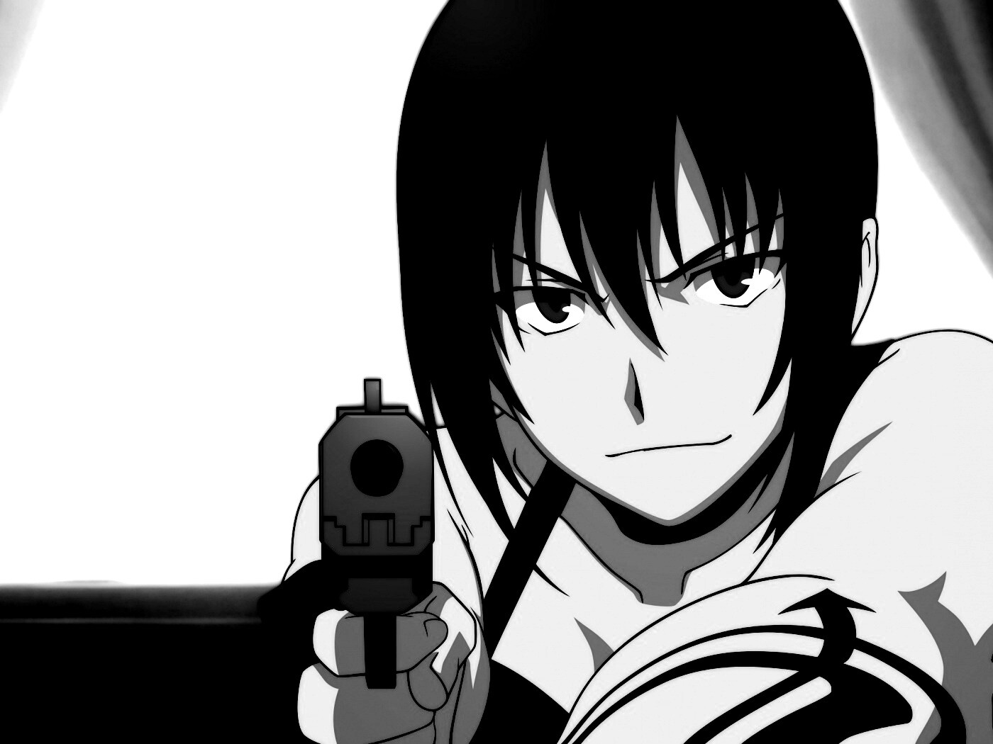 Девушка с пистолетом обои