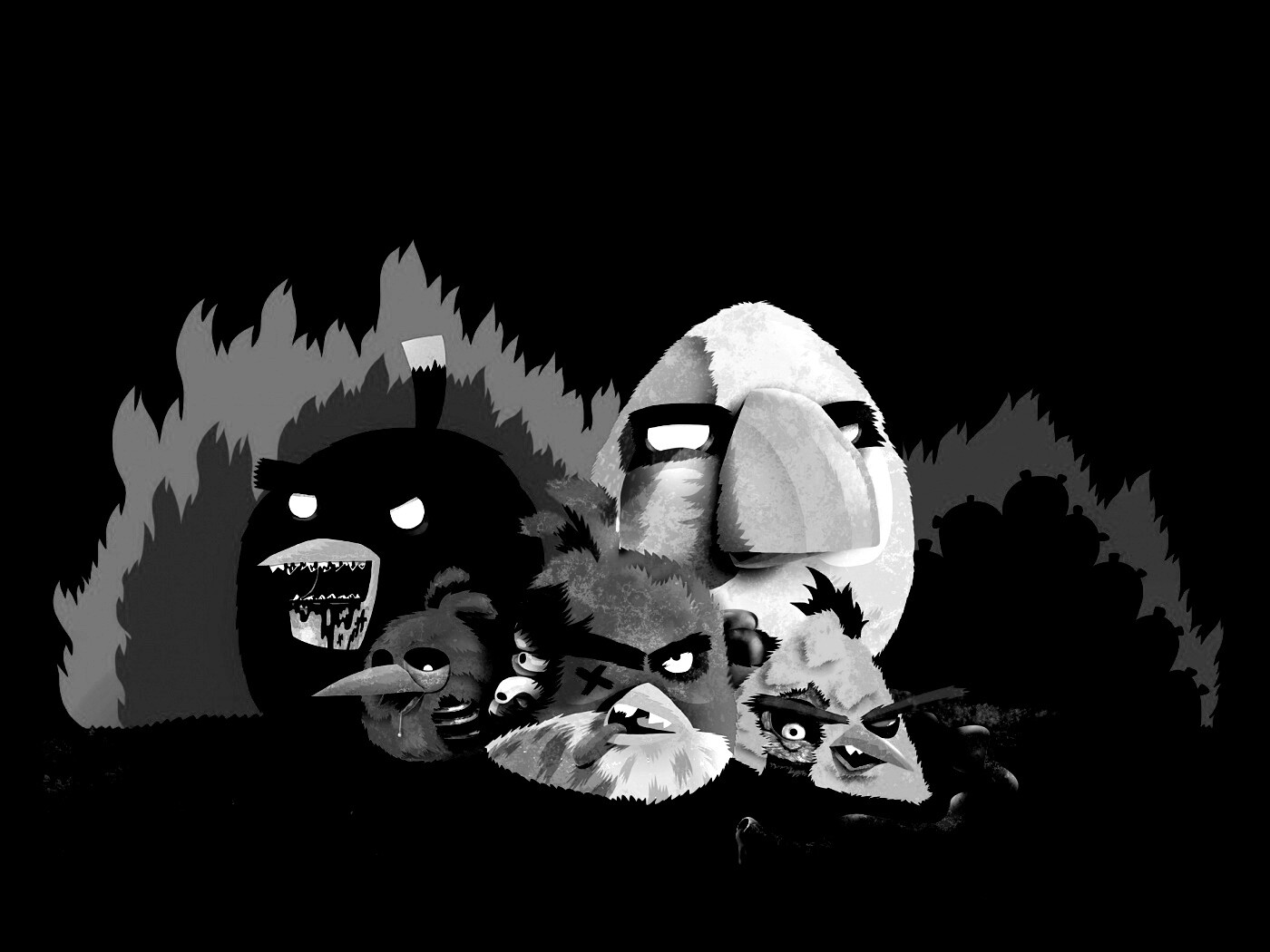 Angry Zombie Birds обои