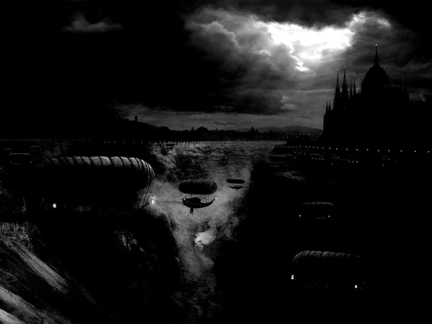 Фентезийный Будапешт обои