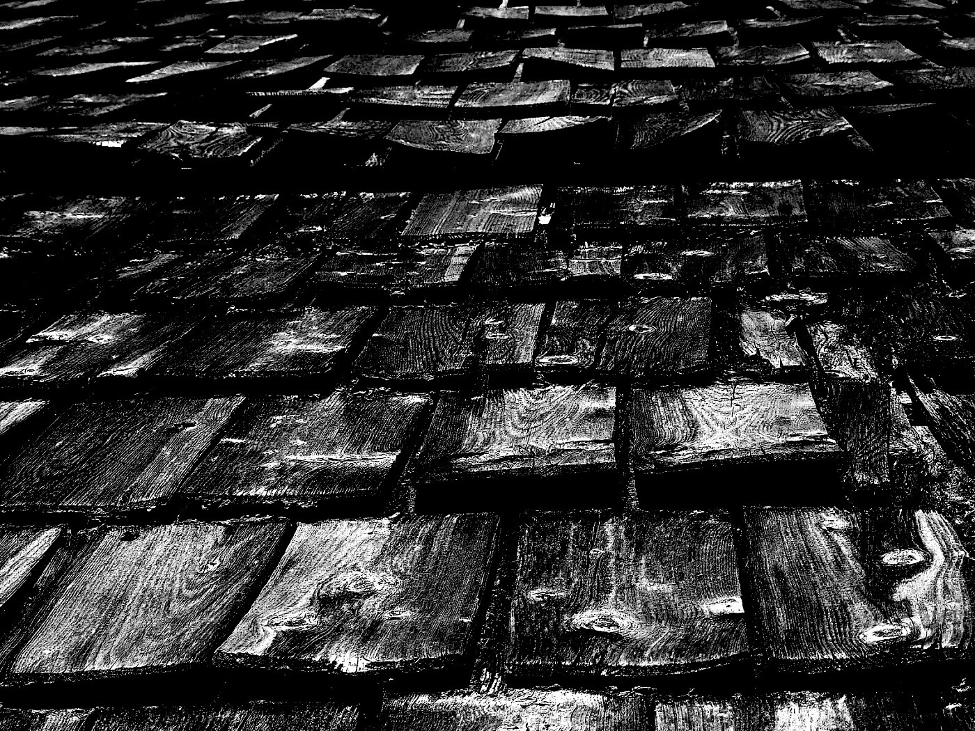 Деревянная крыша обои