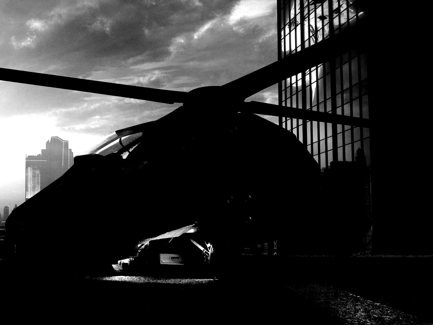 Фантастический вертолет обои