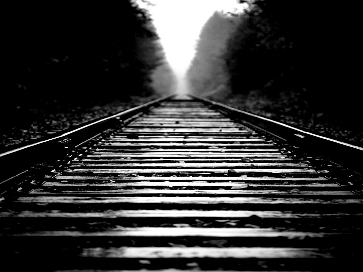 Железная дорога после дождя обои