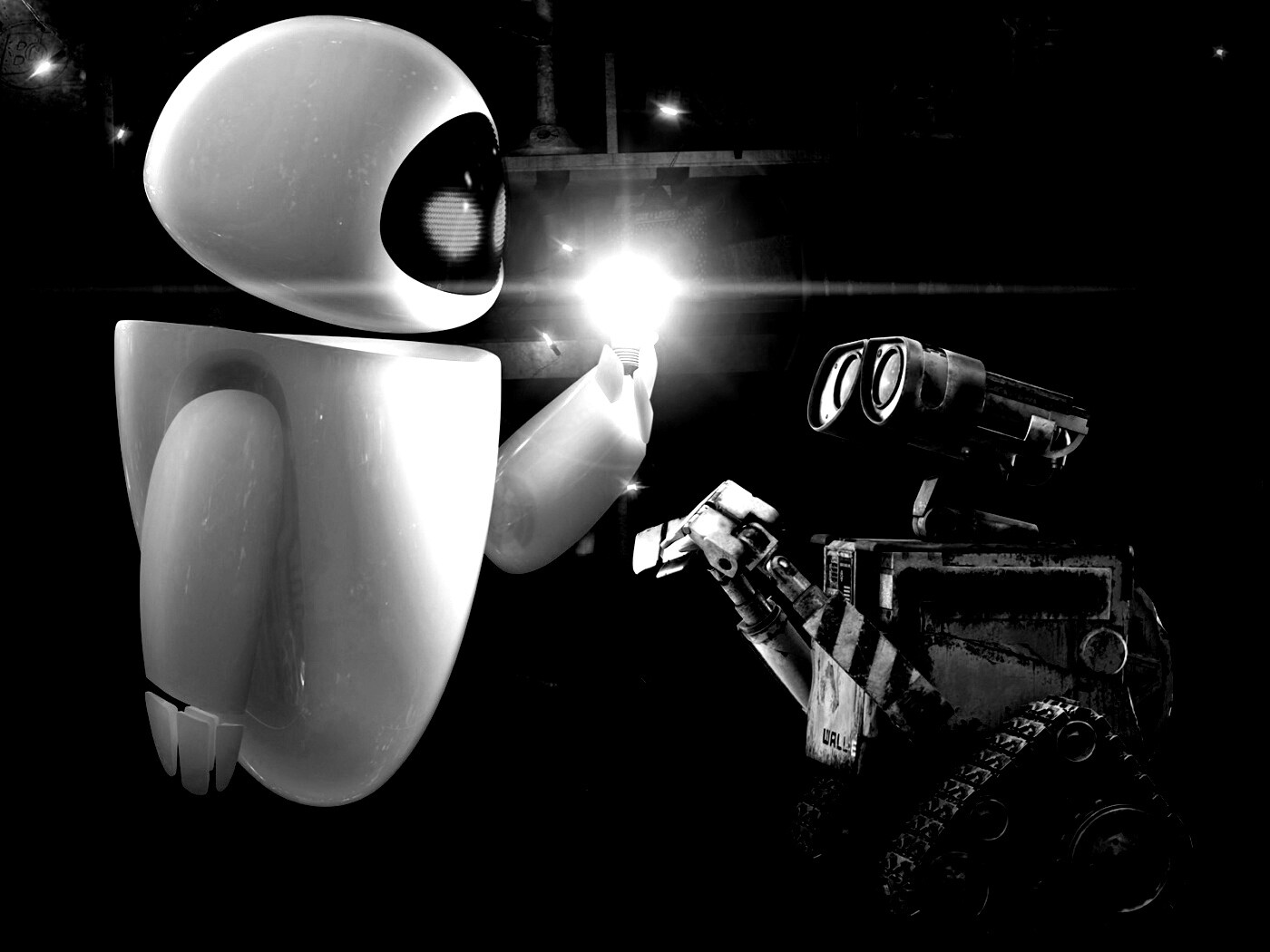 WALL-E и Ева обои