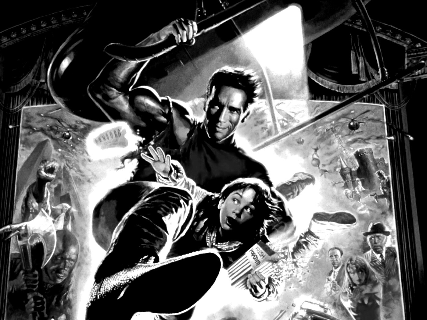 Последний герой боевика обои