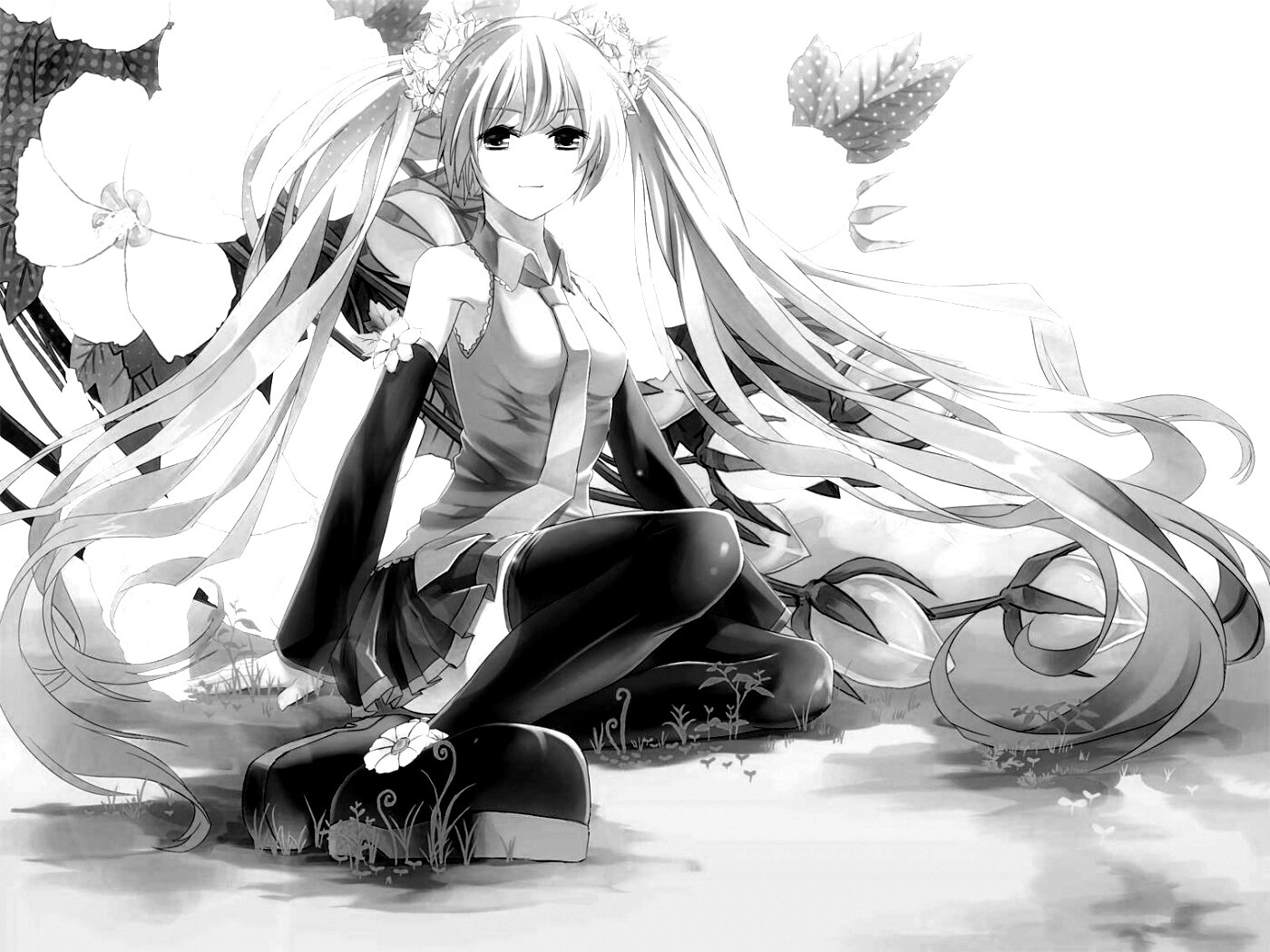 Девушка с красивыми волосами обои