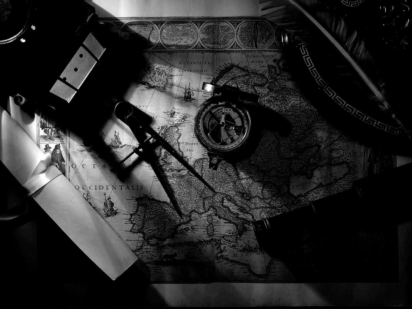 Карта путешественника обои