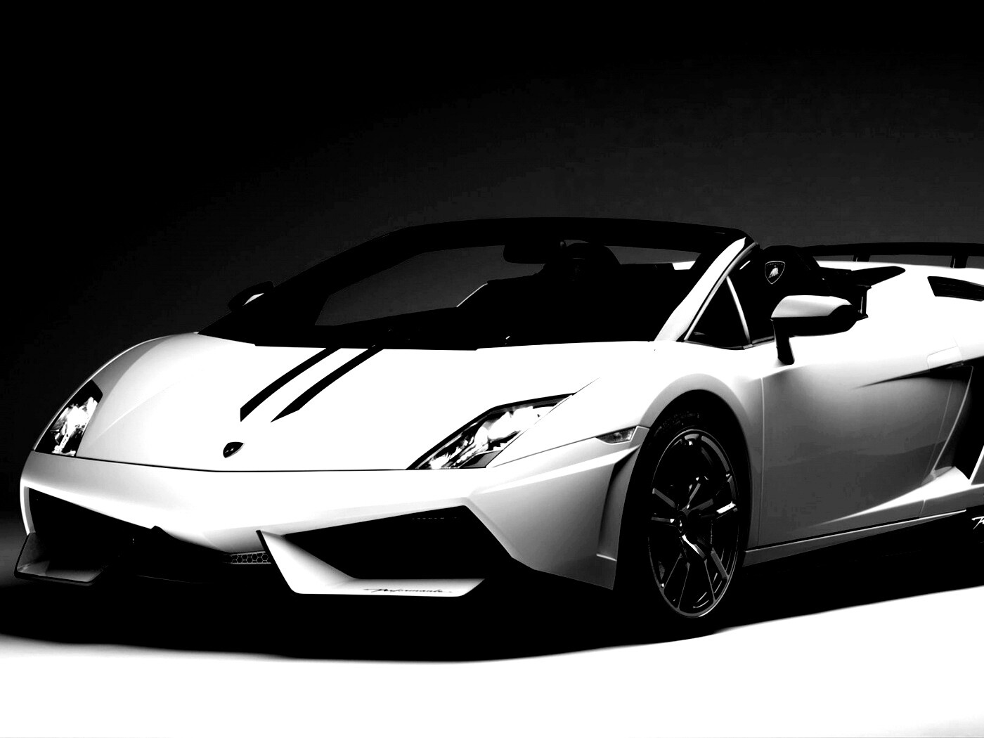 Белый Ламборджини Галлардо обои