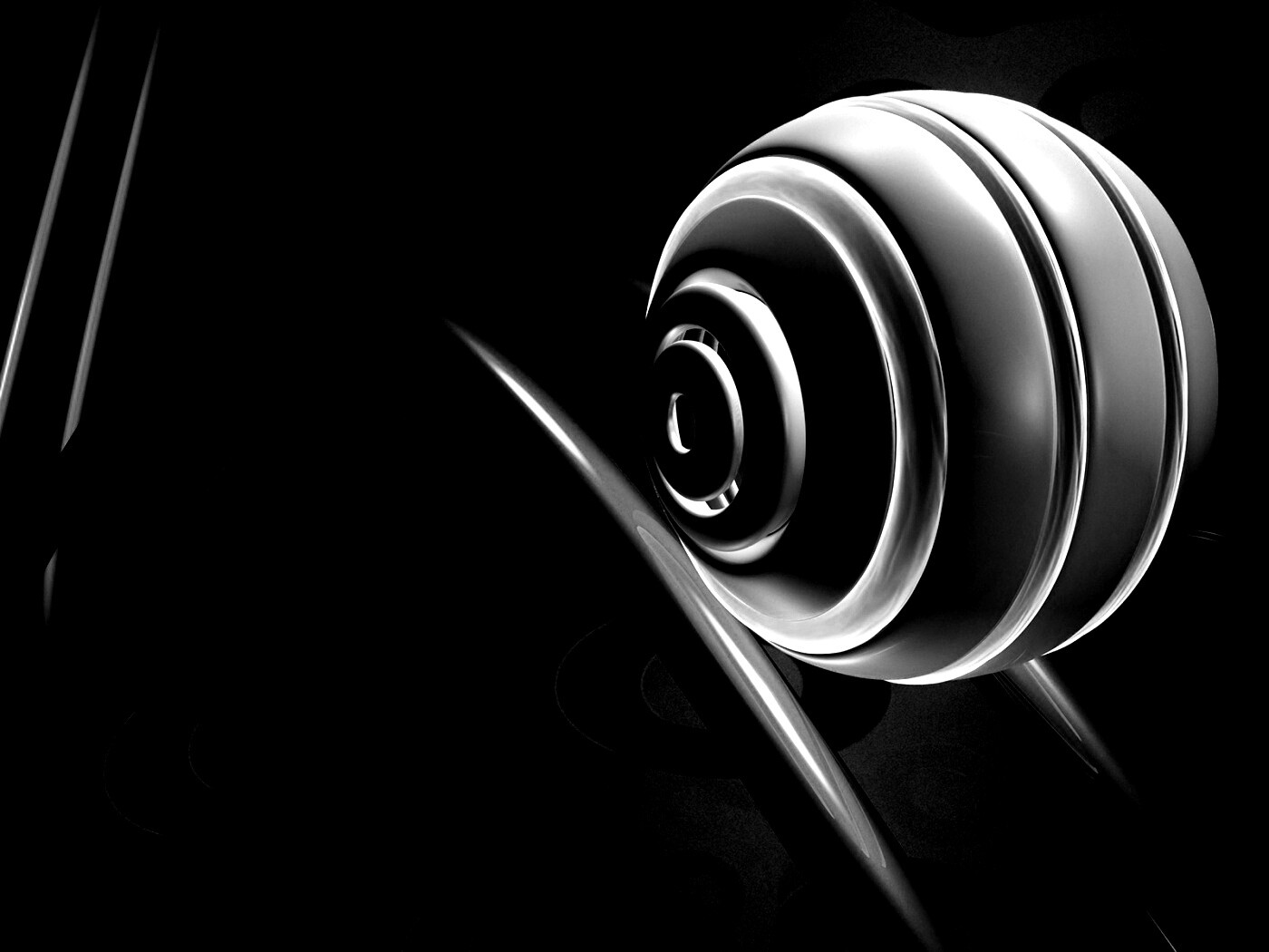 Шарик на рельсах американских горок обои