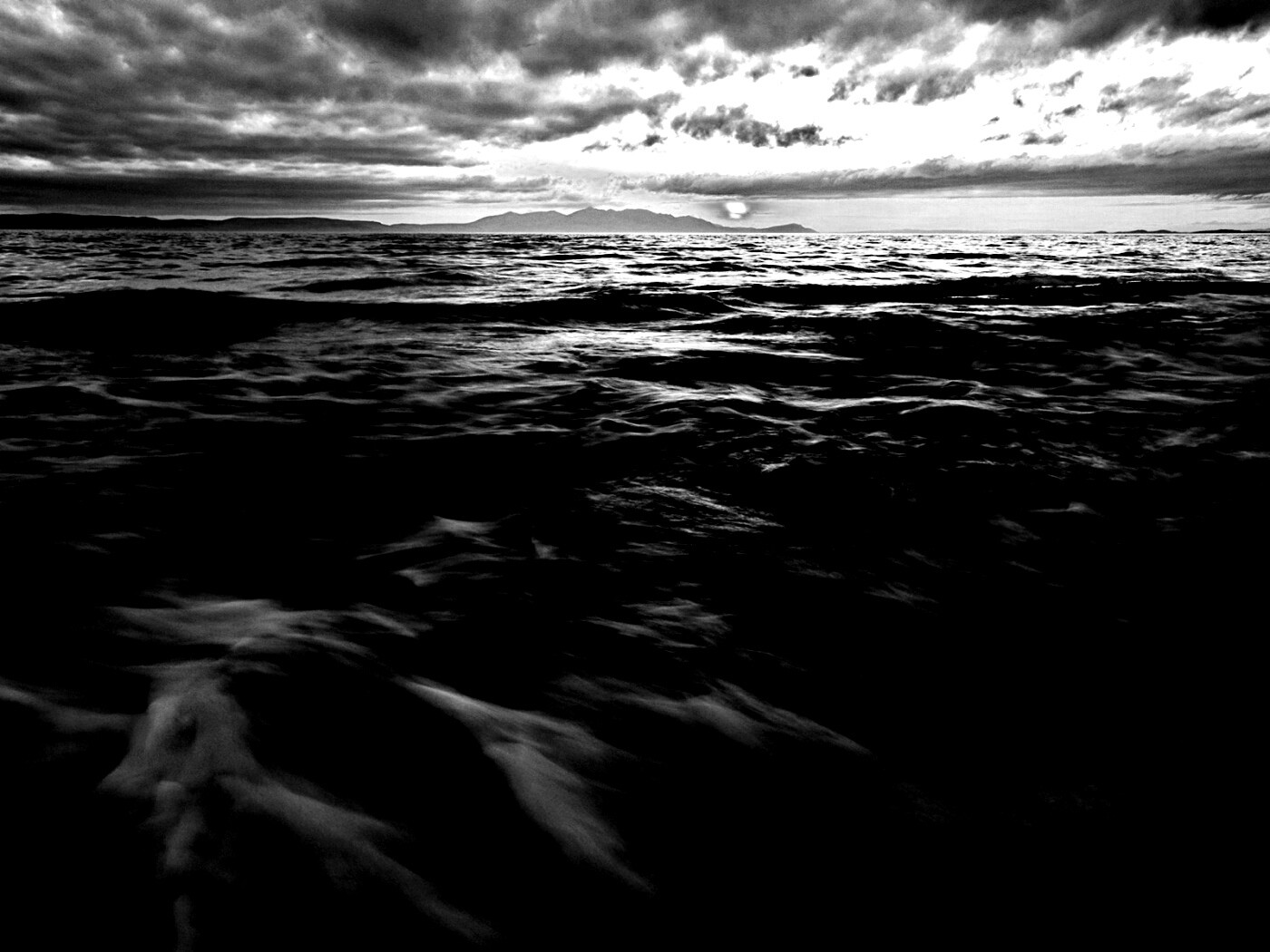 Красивый горизонт на море обои