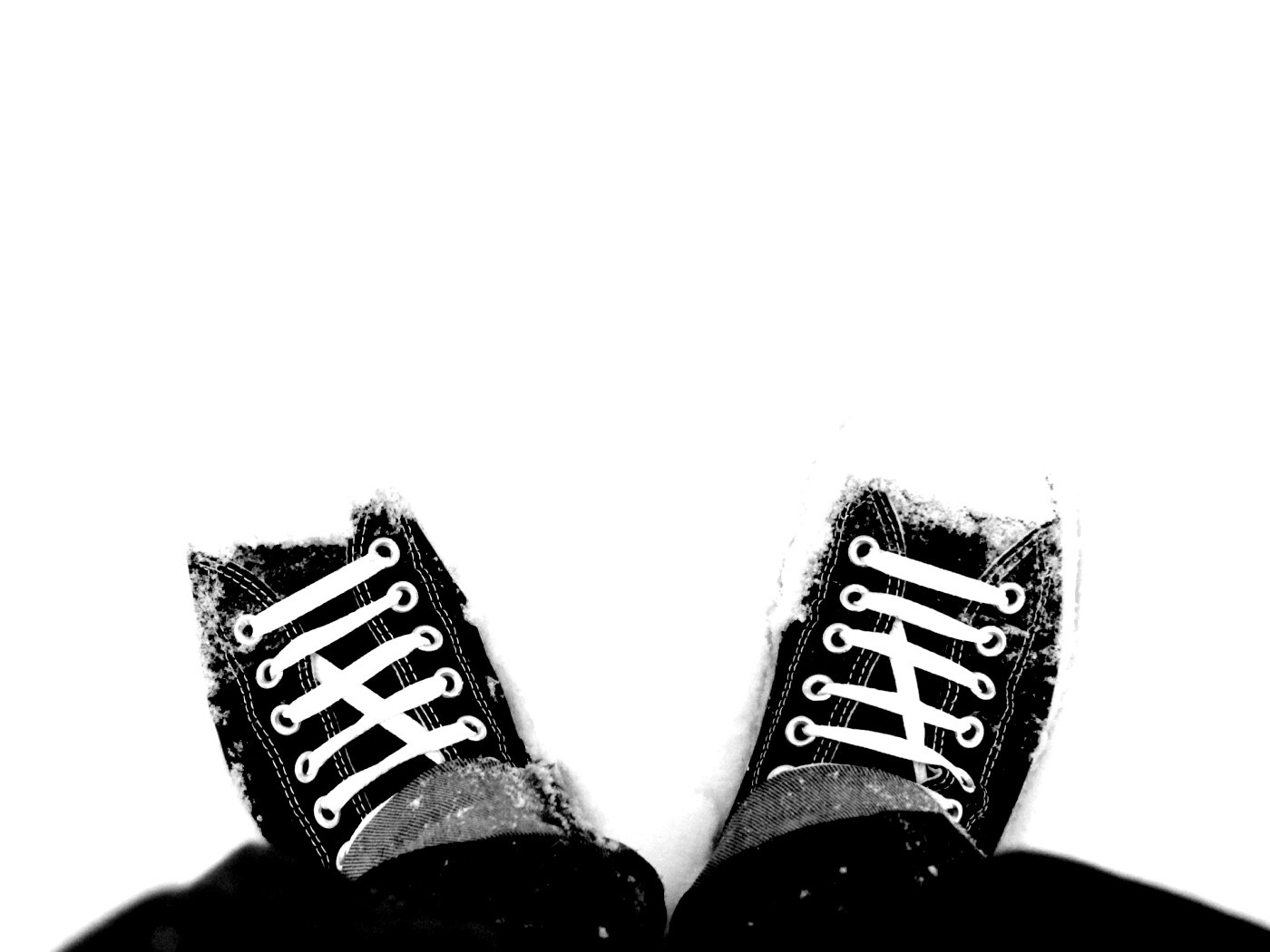 Дурак зимой в кедах обои