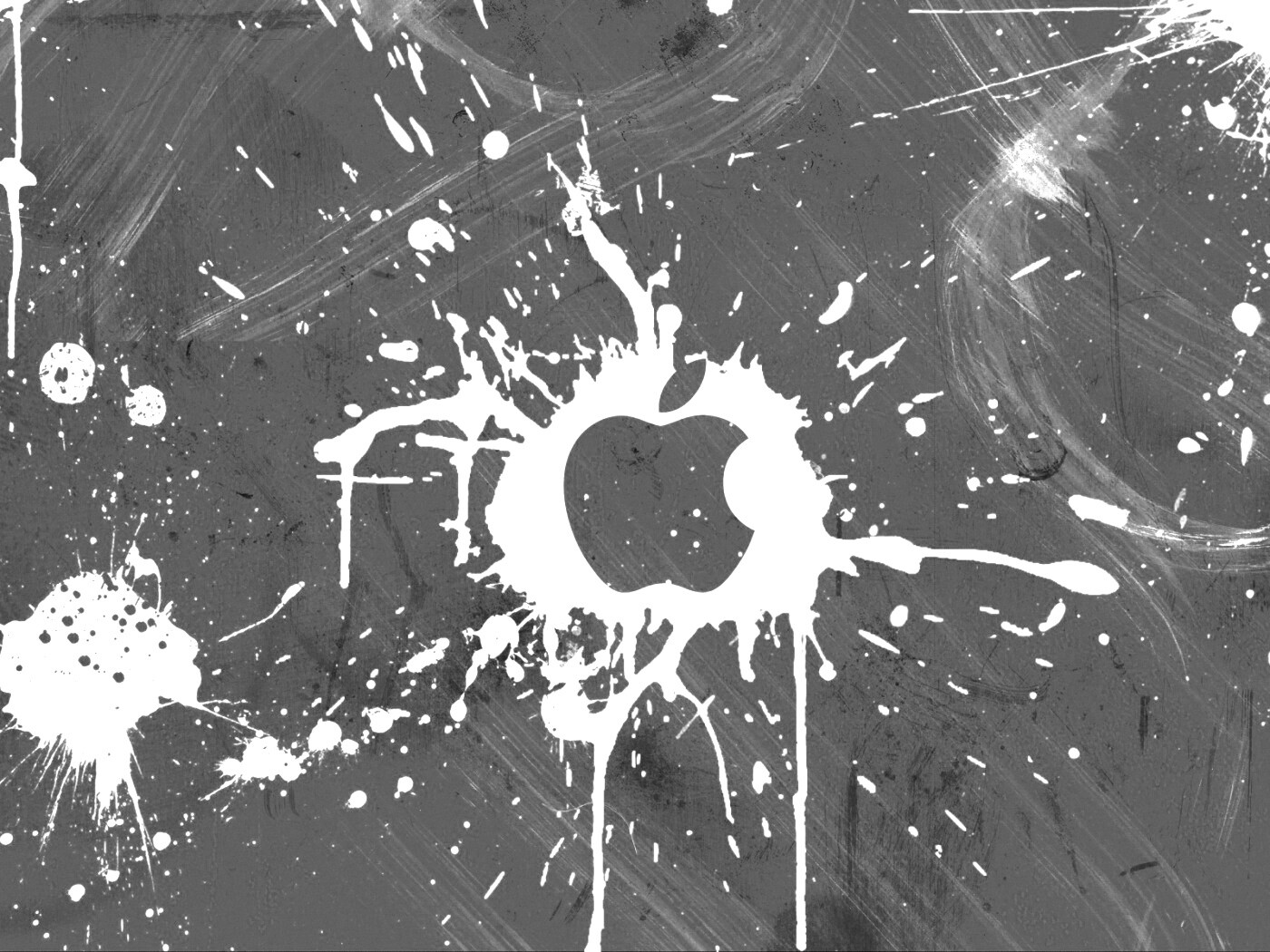 Яблоко в краске обои