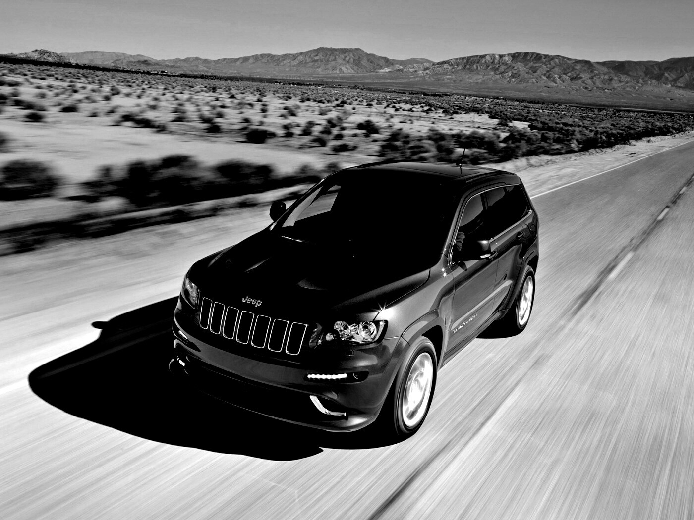 Красный Jeep обои