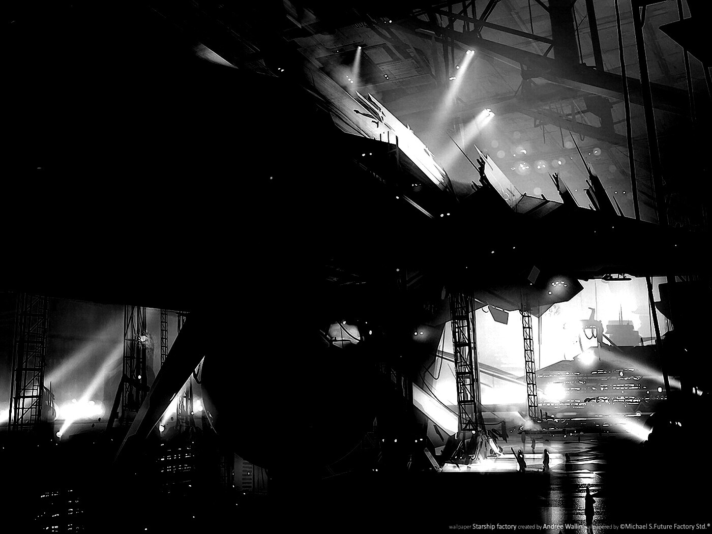 Сборка космического корабля обои