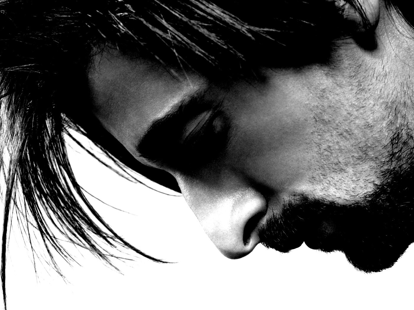 Чёрно-белое фото обои