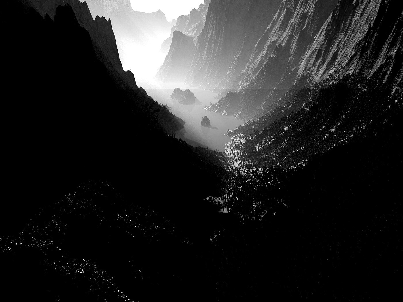 Озеро на перевале обои