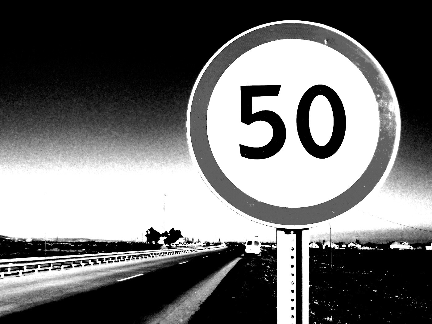 Ограничение скорости 50 км/ч обои