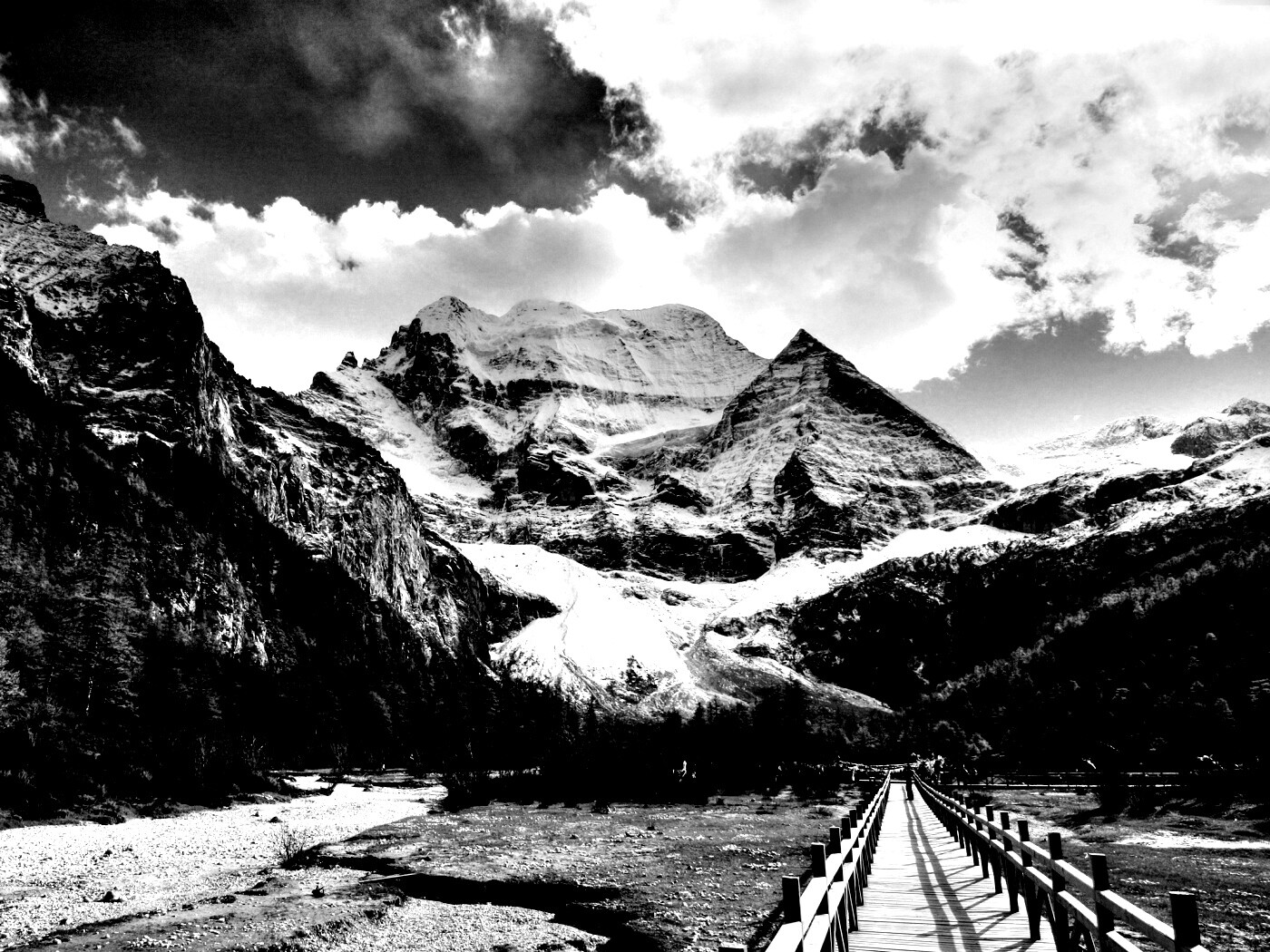 Дорога в горы обои