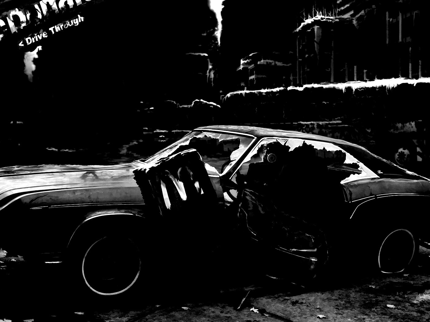 Картина запустения обои