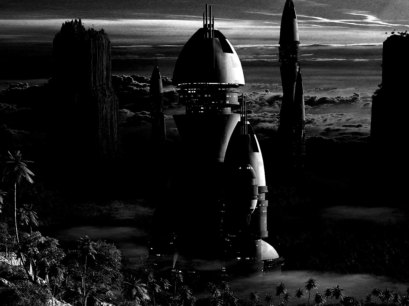 Город будущего обои