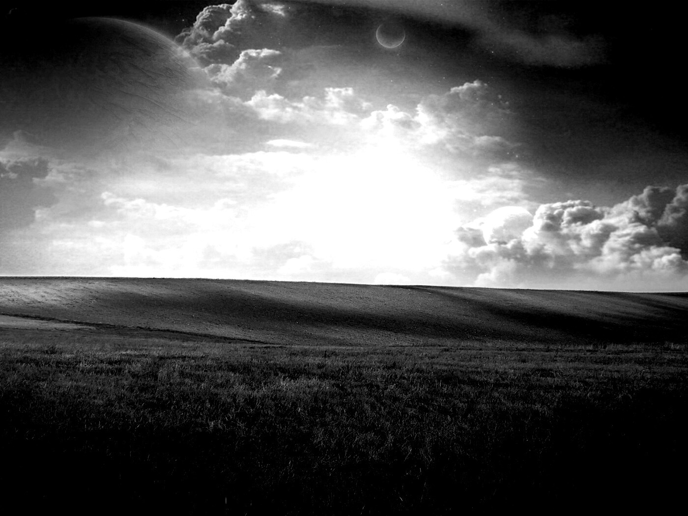 Луг на другой планете обои