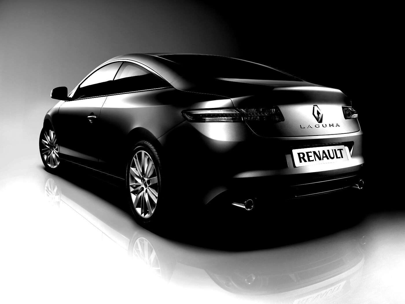 Рено Лагуна: вид сзади обои