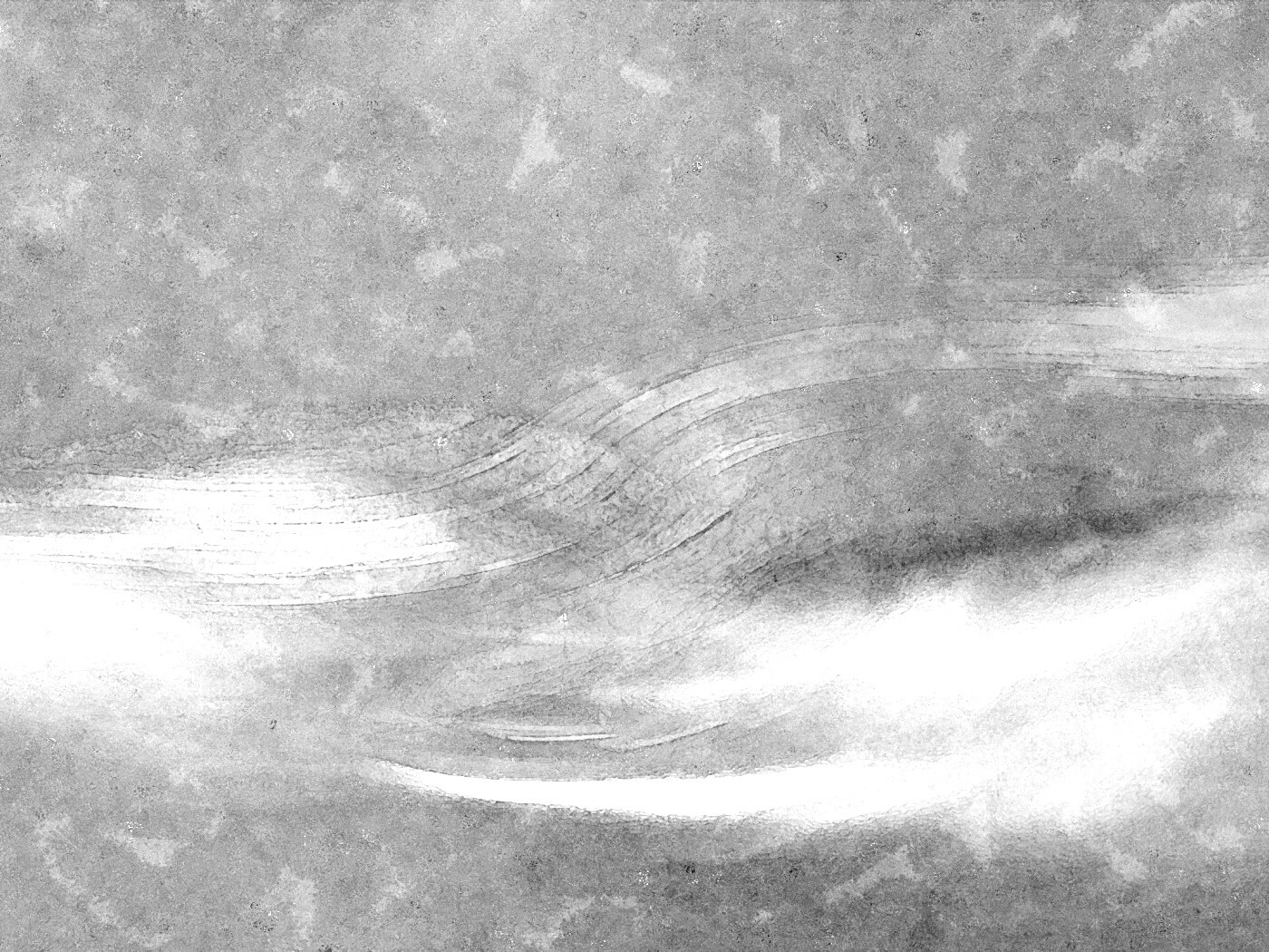 Радужные волны на нежно-фиолетовом фоне обои