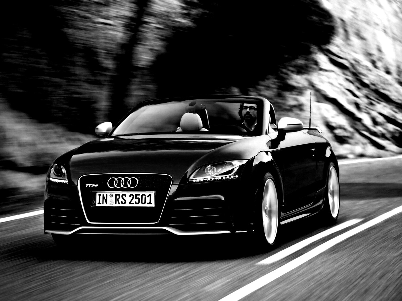 Кабриолет ауди: вид спереди обои