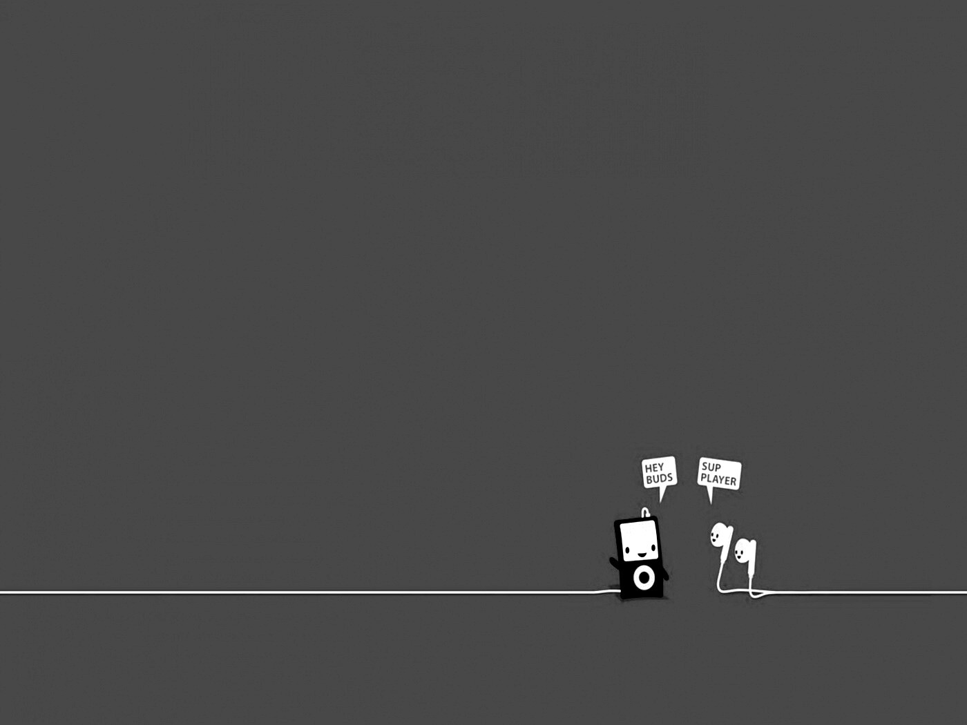 Плеер и наушники обои