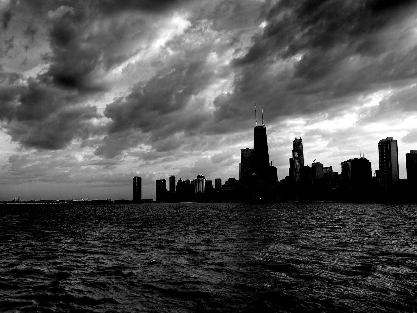 Вид на Чикаго обои